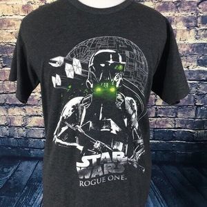 Star Wars Rouge One Gray Short Sleeve T-Shirt M